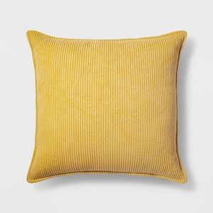Oversize Yellow Pillow- Chambray *Threshold*